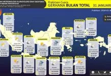 Gerhana Bulan, Wilayah Sultra Berawan Hingga Hujan Ringan Gerhana Bulan, Wilayah Sultra Berawan Hingga Hujan Ringan