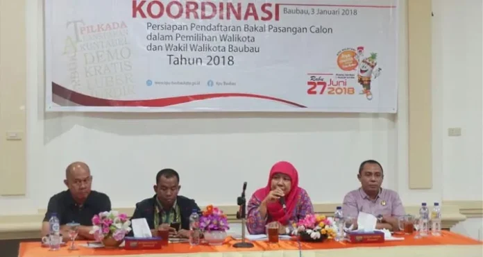 KPU Baubau Siap Terima Pendaftaran Bakal Paslon Wali Kota 8-10 Januari 2018