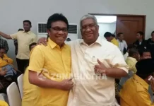 Golkar Sah Milik Aman, Ali Mazi dan Ridwan Bae Berpelukan Golkar Sah Milik Aman, Ali Mazi dan Ridwan Bae Berpelukan