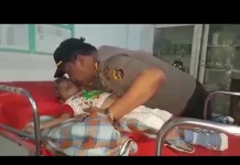 Aksi Heroik Kapolsek Wolio Selamatkan Anak Kejang-Kejang