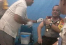 Polda Sultra Sosialisasi Bahaya Difteri Polda Sultra Sosialisasi Bahaya Difteri