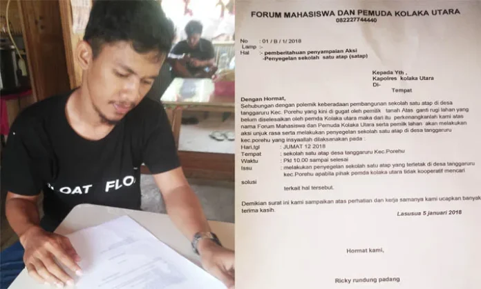 Ganti Rugi Lahan Belum Dibayar Pemda Kolut, Ahli Waris Ancam Bongkar Bangunan SD Tanggaruru