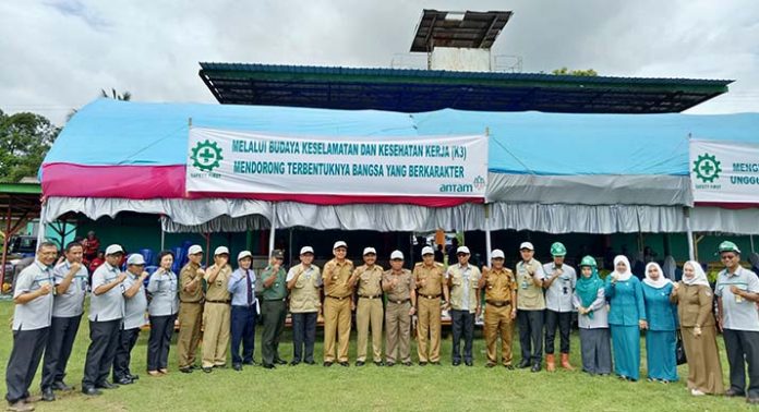 PT antam UBPN Sultra Gelar Upacara Dimulainya Bulan K3 2018