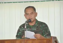 Percepatan PATB, Kasrem 143/HaluOleo: Kami Terus Berupaya untuk Memberikan Dampak Positif Berupa Peningkatan LTT dan Sergap Kepala Staf Korem (Kasrem) 143/HaluOleo Letkol Kav. Agus Waluyo, SIP