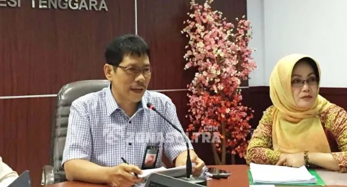Kepala Badan Pusat Statistik BPS Provinsi Sultra Atqo Mardianto