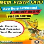 Hadapi Pilgub 2018, BEM FISIP UHO Gelar Survei Online BEM FISIP UHO