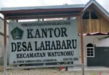 4 Bulan Tak Bayar Honor Aparat, Kades Lahabaru Kolut Diduga Tilep DD Kantor desa Lahabaru, Kecamatan Watunohu, Kabupaten Kolaka Utara