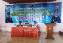 Tangkal Paham Radikalisme, Polres Muna Gelar FGD Tangkal Paham Radikalisme, Polres Muna Gelar FGD