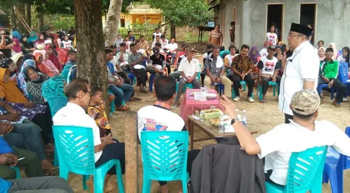 Kampanye Tatap Muka di Lasolo Kepulauan, Asrun Janji Kembangkan Wisata di Konut