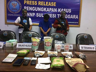 Ini Fakta Baru Kasus Penangkapan 1 Kg Sabu di Bandara Haluoleo