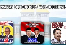 Besok, KPU Lakukan Pencabutan Nomor Urut Paslon Gubernur di Hotel Clarion Paslon Gubernur Sultra