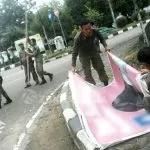 Usai Penetapan Paslon, Sat Pol PP Kendari Langsung Bersihkan Baliho Cagub Usai Penetapan Paslon, Sat Pol PP Kendari Langsung Bersihkan Baliho Cagub