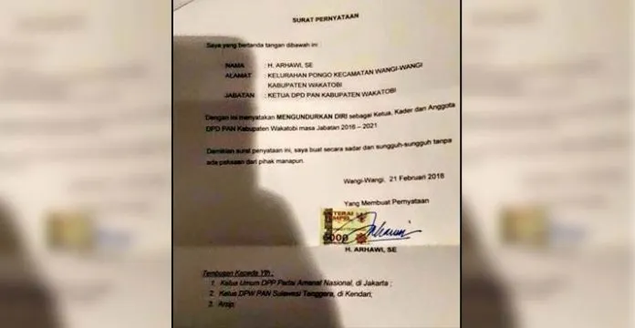 pengunduran_diri_arhawi Tak Lagi Jadi Partai Reformis, Alasan Arhawi Mundur dari PAN