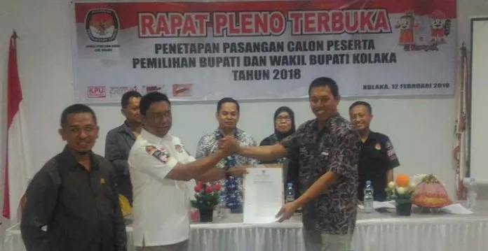 Penuhi Syarat, KPU Resmi Tetapkan Dua Paslon Pilkada Kolaka