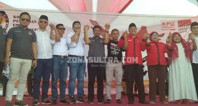 Empat Paslon Pilbup Konawe Sepakat Sukseskan Pilkada Damai