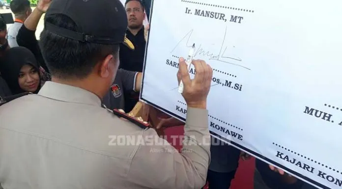 Deklarasi Pilkada Damai, Ini Pesan Kapolres untuk Paslon Pilbup Konawe