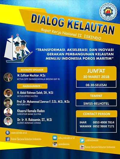 Ruksamin Didaulat Jadi Pemateri Rakernas ISKINDO Sultra