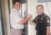 Tingkat Ekspor Perikanan, BKIPM Kendari Perkuat Kerjasama Bersama Bea Cukai BKIPM Kendari Amdali Adhitana dan Kepala Bea dan Cukai Kendari Denny Benhart