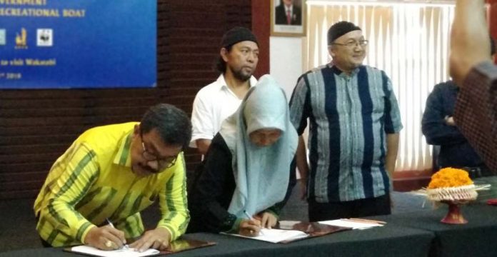 Kembangkan Pariwisata Wakatobi, Arhawi Teken Kerjasama dengan Jangkar