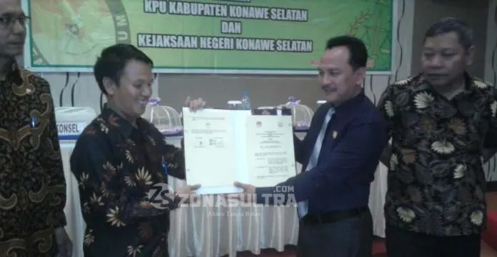 Antisipasi Masalah Hukum KPUD Konsel MOU dengan Kejari