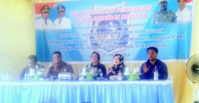 Cegah Penyalahgunan Narkoba Dispora Mubar Gelar Sosialisasi