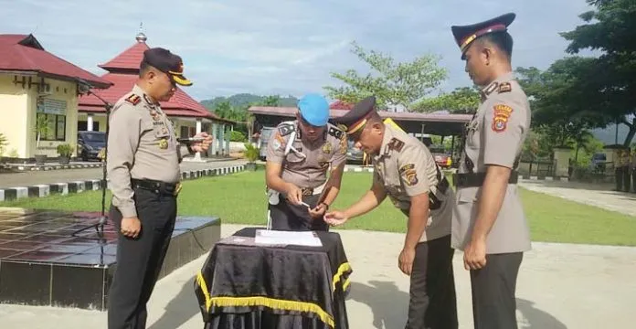sertijab-2 Dua Kapolsek Polres Konawe Berganti