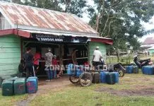 Raup Instruksikan Dua SKPD Periksa Legalitas Penyaluran Solar di SPBN Muara Tinobu SPBN - Stasiun Pengisihan Bahan Bakar Nelayan (SPBN) Desa Muara Tinobu, Kecamatan Lasolo yang diduga menyelewengkan BBM jenis solar ke perusahaan tambang yang di porsikan untuk nelayan.(Jefri/ZONASULTRA.COM)