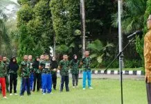 UHO Kirim 43 Calon Menwa ke Batalion Infanteri 725 Woroagi UHO Kirim 43 Calon Menwa ke Batalion Batalion Infanteri 725 Woroagi