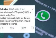 Pesan WhatsApp yang Telah Dikirim 1 Jam Sekarang Bisa Dihapus Pesan WhatsApp yang Telah Dikirim 1 Jam Sekarang Bisa Dihapus