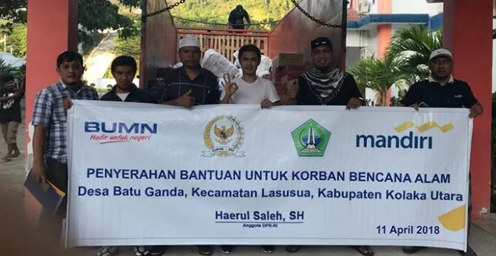 Gandeng Mitra BUMN, Haerul Saleh Berikan Bantuan untuk Korban Bencana di Kolut