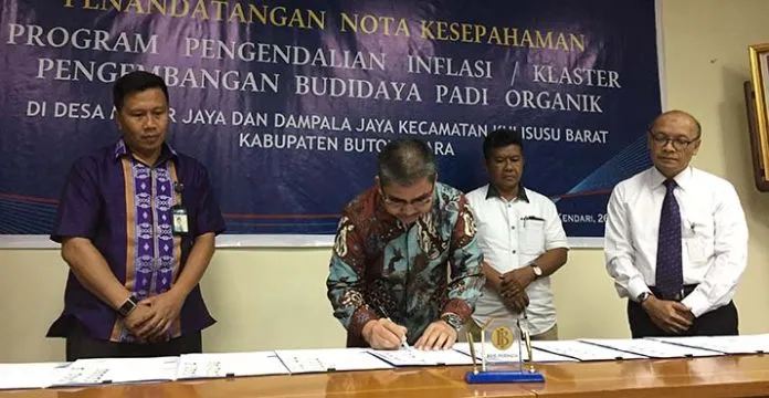 Kendalikan Harga Beras Merah, BI Sultra Gandeng Pemkab Butur