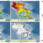 Cuaca Panas di Kendari, Ini Penjelasan BMKG Prakiraan probalistik peluang curah hujan dasarian II April 2018 Sulawesi Tenggara