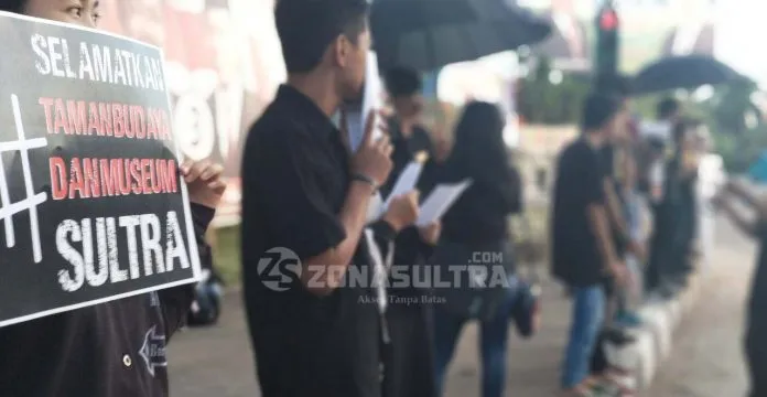 Dinilai Tidak Pro Komunitas, Kepala UPTD Museum dan Taman Budaya Sultra Didemo