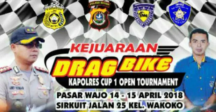IMI dan Polres Buton Gelar Kejuaraan Drag Bike