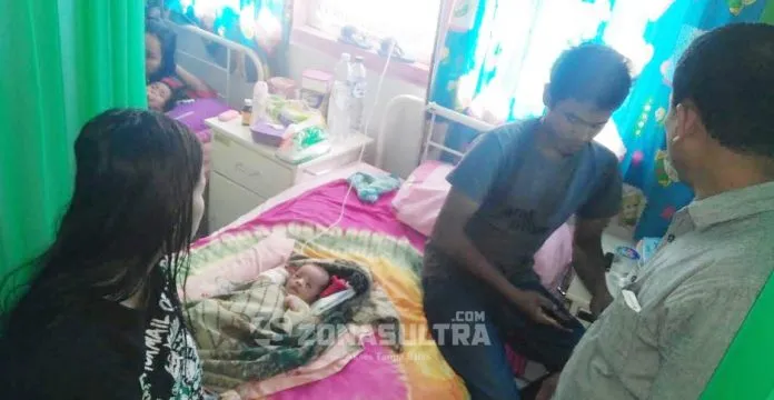 Bayi Penderita Gizi Buruk Ini Terbaling Lemah di RSUD Kolut