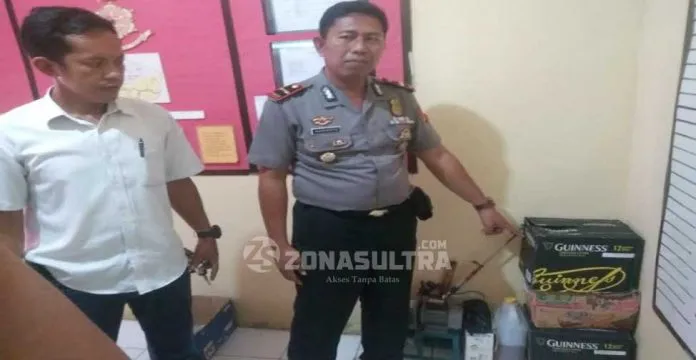 Polsek Andoolo Berhasil Amankan Sejumlah Miras Dalam Operasi Cipkon