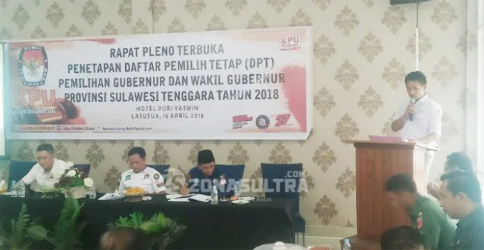 Pilgub Sultra, Jumlah DPT di Kolut Berkurang