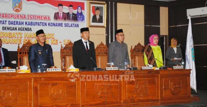 Paripurna HUT ke 15, Ini Kata Bupati dan Ketua DPRD Konsel