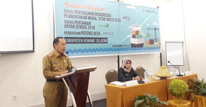 Pemda Konsel Gelar Sosialisasi Disagregasi PMTB SUTAS 2018