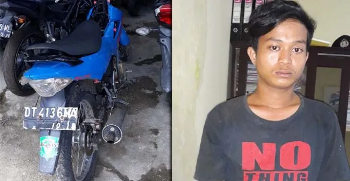 pencuri_fu Curi Motor, Pria Asal Konawe ini Dibekuk Polisi