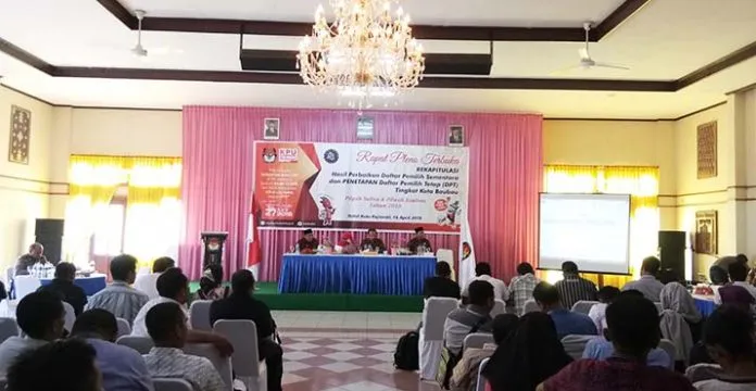 Jumlah DPT di Kota Baubau Menurun