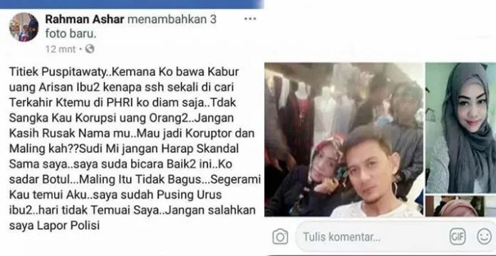 rahman_fb Unggah Status Berbau Fitnah di FB, Ini Klarifikasi Pemilik Akun Rahman Ashar