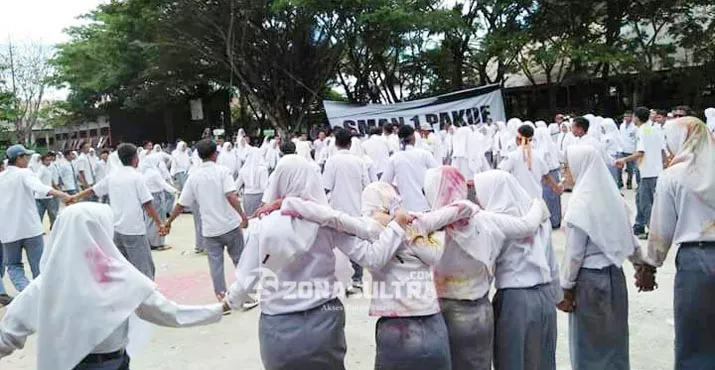 Belum Pelulusan,  Siswa SMAN 1 Pakue Kolut Gelar Acara Perpisahan