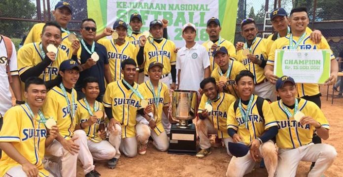 Tak Terkalahkan, Sultra Juara Kejurnas Softball 2018