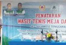 KONI Sultra Buka Penataran Wasit Tenis Meja KONI Sultra Buka Penataran Wasit Tenis Meja