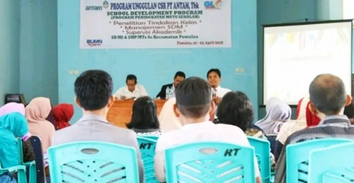 Gelar Workshop PTK, Antam Bantu Kuatkan Potensi Guru di Pomalaa