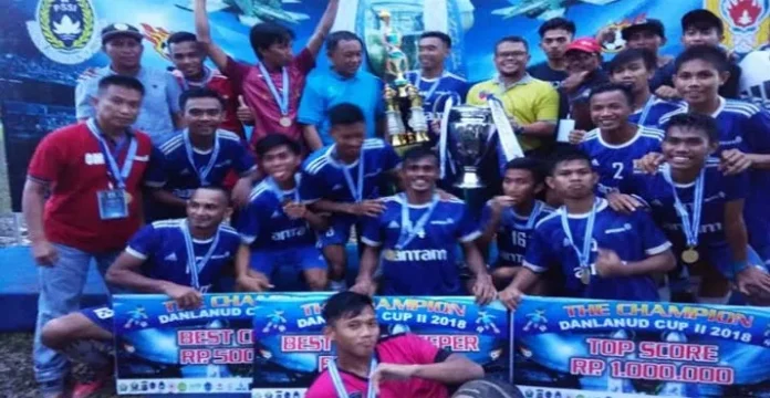 ANTAM FC Panen Piala Utama di Laga Danlanud Cup 2018