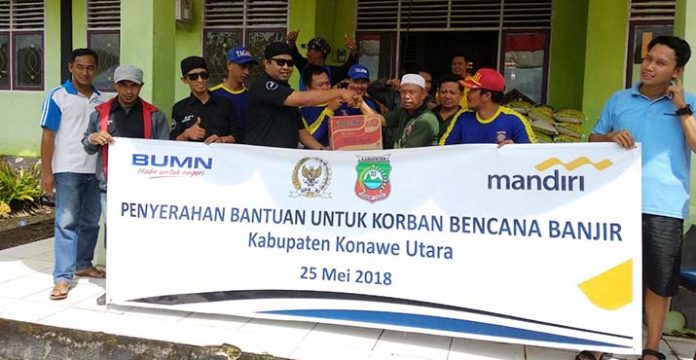 Berikan Bantuan Korban Banjir Konut, Haerul Saleh Minta Masyarakat Perhatikan Lingkungan