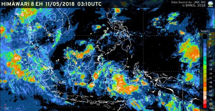 BMKG: Wilayah Sultra Berpotensi Hujan Sedang dan Lebat Hingga Dua Hari ke Depan
