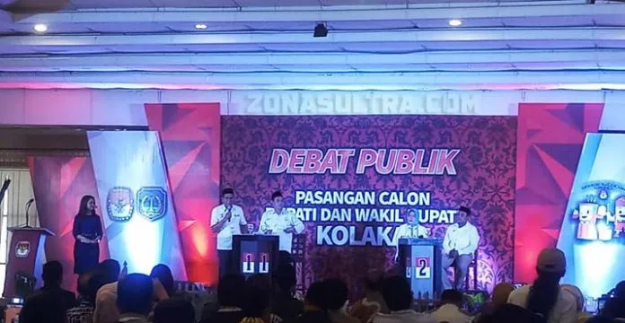 debat_kolaka Debat Pilbup Kolaka, Asmani Janjikan Reformasi Birokrasi, Safei Lanjutkan SMS Berjaya